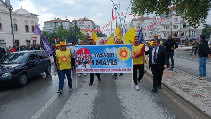 EREĞLİ’DE 1 MAYIS EMEK VE DAYANIŞMA GÜNÜ KUTLANDI!