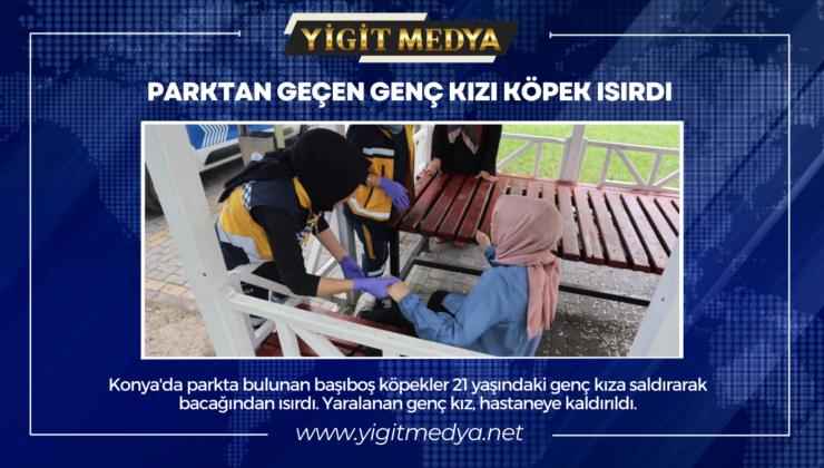 PARKTAN GEÇEN GENÇ KIZI KÖPEK ISIRDI