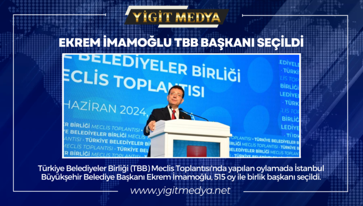 EKREM İMAMOĞLU TBB BAŞKANI SEÇİLDİ