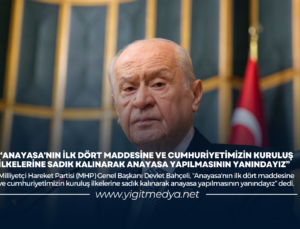 MHP LİDERİ DEVLET BAHÇELİ’DEN ANAYASA İLE İLGİLİ ÖNEMLİ AÇIKLAMA
