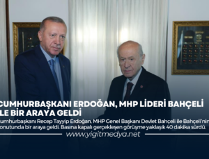 CUMHURBAŞKANI ERDOĞAN, MHP LİDERİ BAHÇELİ İLE BİR ARAYA GELDİ