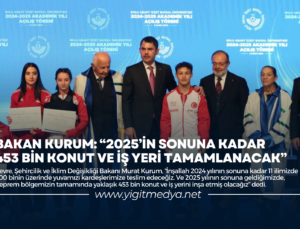 BAKAN KURUM: “2025’İN SONUNA KADAR 453 BİN KONUT VE İŞ YERİ TAMAMLANACAK”