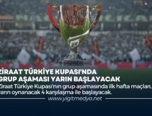 ZİRAAT TÜRKİYE KUPASI’NDA GRUP AŞAMASI YARIN BAŞLAYACAK