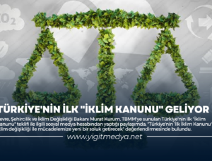 TÜRKİYE’NİN İLK “İKLİM KANUNU” GELİYOR