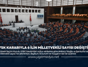 YSK KARARIYLA 6 İLİN MİLLETVEKİLİ SAYISI DEĞİŞTİ