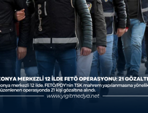 KONYA MERKEZLİ 12 İLDE FETÖ OPERASYONU: 21 GÖZALTI