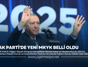 AK PARTİ’DE YENİ MKYK BELLİ OLDU