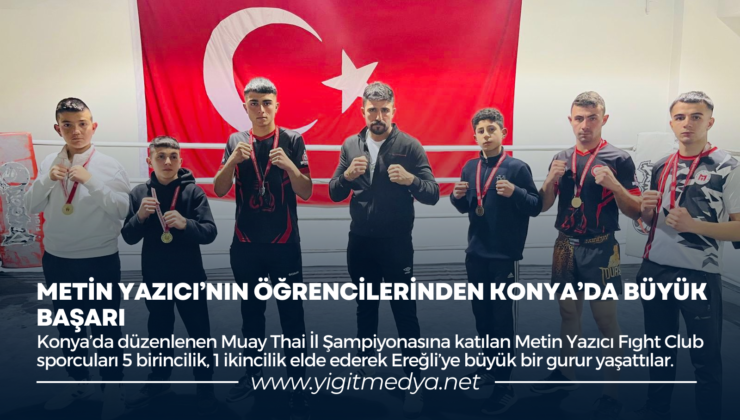 METİN YAZICI’NIN ÖĞRENCİLERİNDEN KONYA’DA BÜYÜK BAŞARI