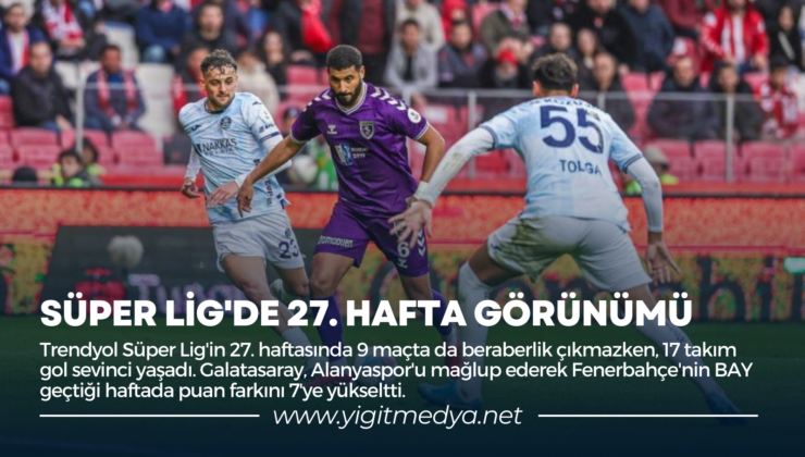 SÜPER LİG’DE 27. HAFTA GÖRÜNÜMÜ