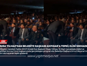 MUSA YILMAZ’DAN BELEDİYE BAŞKANI AKPINAR’A TEPKİ; ELİNİ SIKMADI