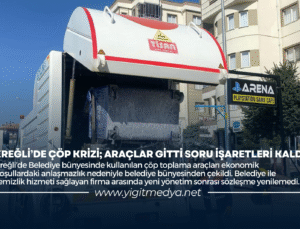 EREĞLİ’DE ÇÖP KRİZİ; ARAÇLAR GİTTİ SORU İŞARETLERİ KALDI