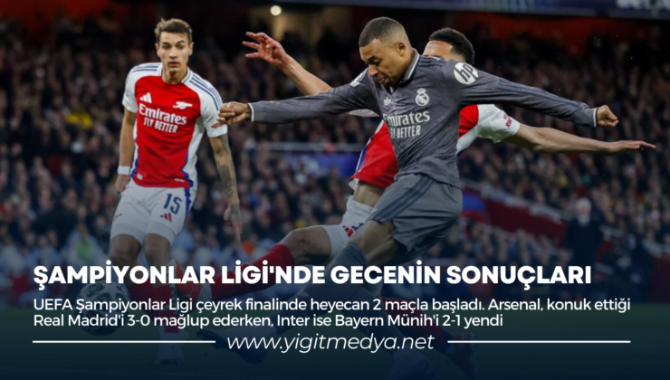 ŞAMPİYONLAR LİGİ’NDE GECENİN SONUÇLARI