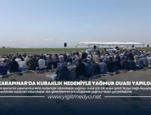 KARAPINAR’DA KURAKLIK NEDENİYLE YAĞMUR DUASI YAPILDI