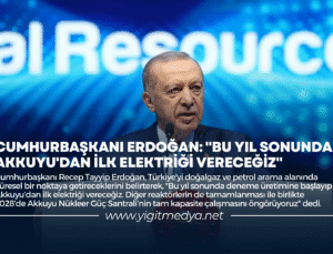 CUMHURBAŞKANI ERDOĞAN: “BU YIL SONUNDA AKKUYU’DAN İLK ELEKTRİĞİ VERECEĞİZ”