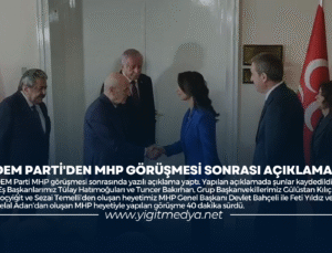 DEM PARTİ’DEN MHP GÖRÜŞMESİ SONRASI AÇIKLAMA
