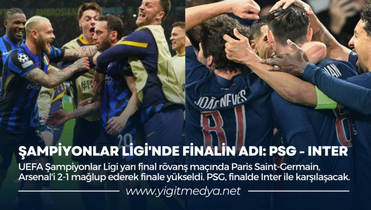 ŞAMPİYONLAR LİGİ’NDE FİNALİN ADI: PSG-INTER