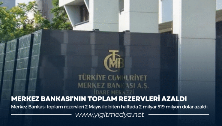 MERKEZ BANKASI’NIN TOPLAM REZERVLERİ AZALDI