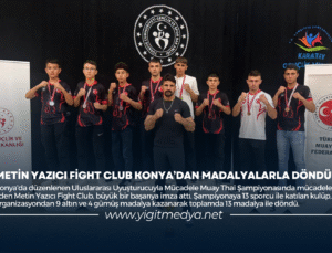 METİN YAZICI FİGHT CLUB KONYA’DAN MADALYALARLA DÖNDÜ