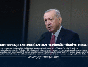 CUMHURBAŞKANI ERDOĞAN’DAN ‘TERÖRSÜZ TÜRKİYE’ MESAJI