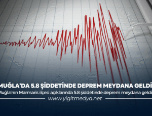 MUĞLA’DA 5.8 ŞİDDETİNDE DEPREM MEYDANA GELDİ