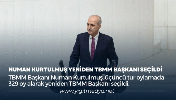NUMAN KURTULMUŞ YENİDEN TBMM BŞKANI SEÇİLDİ