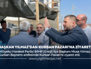 BAŞKAN YILMAZ’DAN KURBAN PAZARI’NA ZİYARET