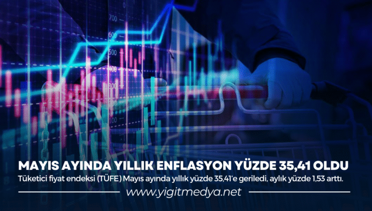 MAYIS AYINDA YILLIK ENFLASYON YÜZDE 35,41 OLDU
