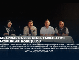 KARAPINAR’DA 2025 GENEL TARIM SAYIMI HAZIRLIKLARI KONUŞULDU