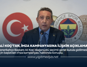 ALİ KOÇ’TAN, İMZA KAMPANYASINA İLİŞKİN AÇIKLAMA