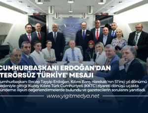 CUMHURBAŞKANI ERDOĞAN’DAN ‘TERÖRSÜZ TÜRKİYE’ MESAJI