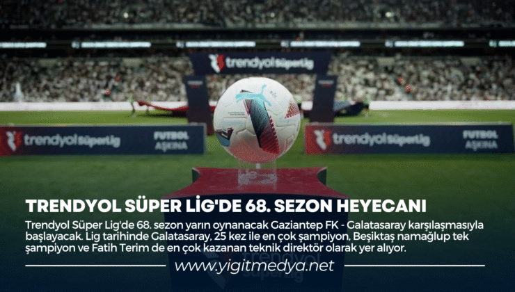 TRENDYOL SÜPER LİG’DE 68.SEZON HEYECANI