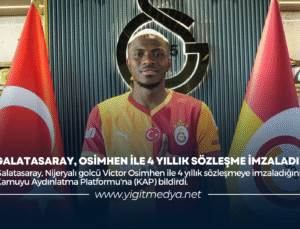 GALATASARAY, OSİMHEN İLE 4 YILLIK SÖZLEŞME İMZALADI