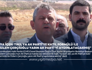 “YA İÇERİ TIKIL YA DA AK PARTİ’YE KATIL FORMÜLÜ İLE ÖZLEM ÇERÇİOĞLU YARIN AK PARTİ’Yİ AYDINLATACAKMIŞ”