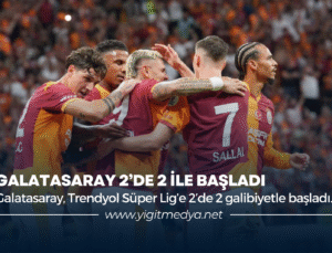 GALATASARAY 2’DE 2 İLE BAŞLADI