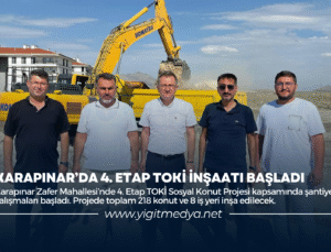 KARAPINAR’DA 4. ETAP TOKİ İNŞAATI BAŞLADI