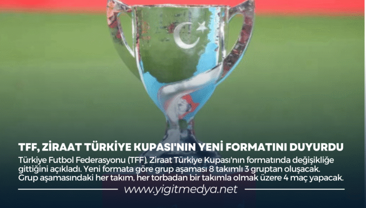 TFF, ZİRAAT TÜRKİYE KUPASI’NIN YENİ FORMATINI DUYURDU