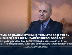TBMM BAŞKANI KURTULMUŞ: “TBMM’DE BAŞLATILAN BU SÜREÇ ASLA BİR MÜZAKERE SÜRECİ DEĞİLDİR”