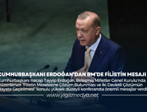 CUMHURBAŞKANI ERDOĞAN’DAN BM’DE FİLİSTİN MESAJI