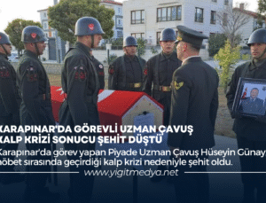 KARAPINAR’DA GÖREVLİ UZMAN ÇAVUŞ KALP KRİZİ SONUCU ŞEHİT DÜŞTÜ