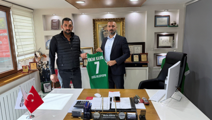 MAHMUT ÖZÇELİK’TEN LÜKS EREĞLİ SEYAHAT YÖNETİM KURULU BAŞKANI EKİM KAYA’YA ZİYARET