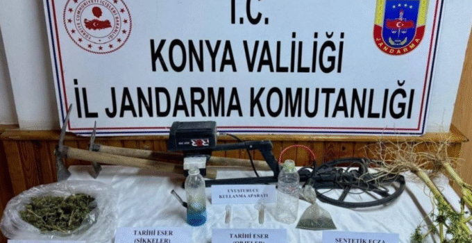 EREĞLİ’DE TARİHİ ESER VE UYUŞTURUCU OPERASYONU