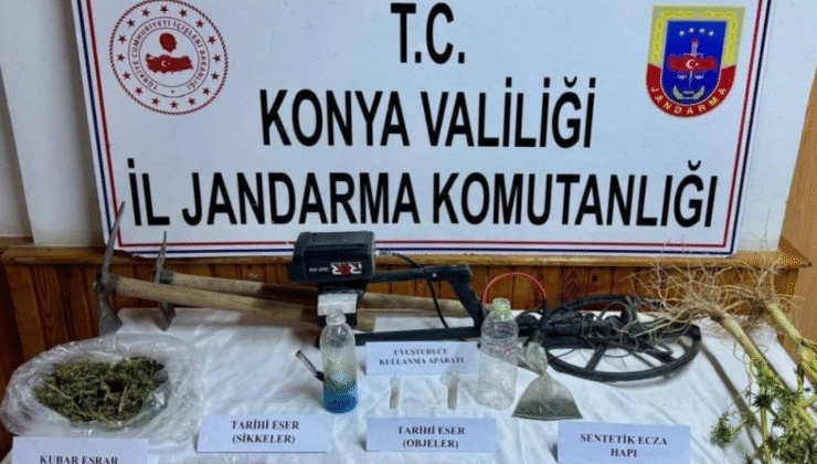 EREĞLİ’DE TARİHİ ESER VE UYUŞTURUCU OPERASYONU