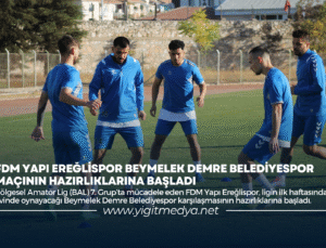 FDM YAPI EREĞLİSPOR BEYMELEK DEMRE BELEDİYESPOR MAÇININ HAZIRLIKLARINA BAŞLADI