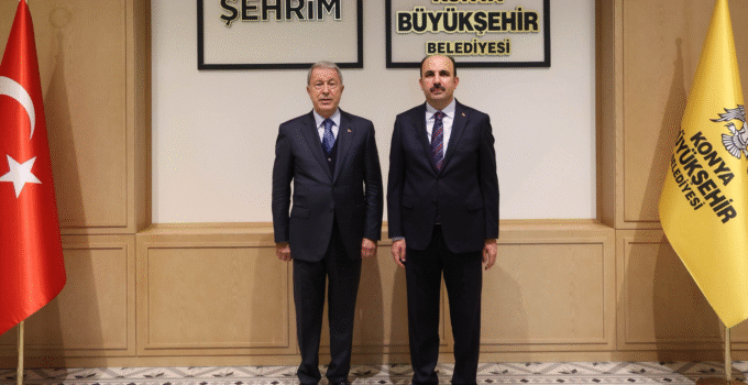 TBMM MİLLİ SAVUNMA KOMİSYONU BAŞKANI HULUSİ AKAR BAŞKAN ALTAY’I ZİYARET ETTİ