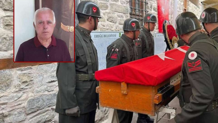 EREĞLİ’DE KIBRIS GAZİSİ YAŞAR BULUT SON YOLCULUĞUNA UĞURLANDI