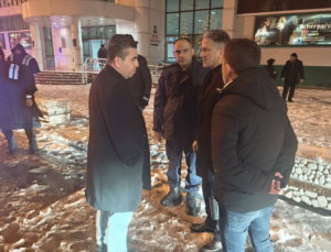 KAYMAKAM MURAT EREN’DEN YILBAŞI MESAİSİNDEKİ KOLLUK KUVVETLERİNE ZİYARET