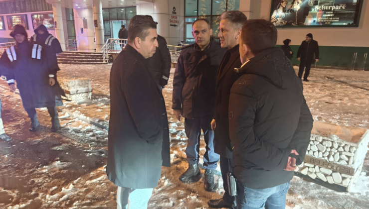 KAYMAKAM MURAT EREN’DEN YILBAŞI MESAİSİNDEKİ KOLLUK KUVVETLERİNE ZİYARET