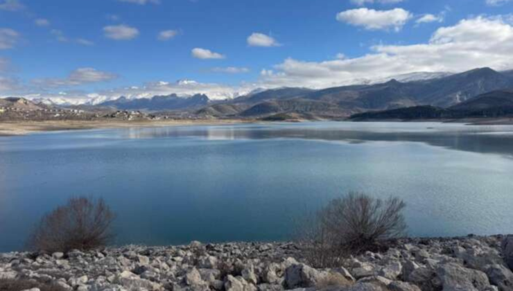 İVRİZ BARAJI YAĞIŞLARLA NEFES ALDI