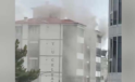 EREĞLİ’DE KORKUTAN APARTMAN YANGINI