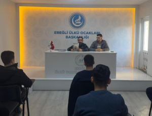 EREĞLİ ÜLKÜ OCAKLARI’NDAN GENÇLİĞE “BAĞIMSIZLIK” AŞISI: BAĞIMLILIKLA MÜCADELE SEMİNERİ